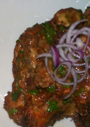 A picture of Wet fried chicken.