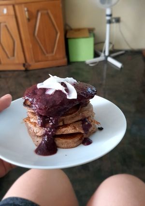 Una foto de Panqueques saludables