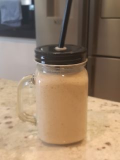 Una foto de Batido de plátano y manzana