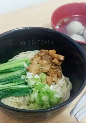 Foto resep Mie Ayam Jamur Baso Sapi