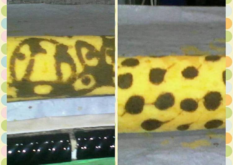 Bolu gulung motif 3 telur empuk#berani baking