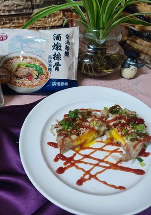 酒燉排骨太陽蛋慕斯 的食譜成品照片
