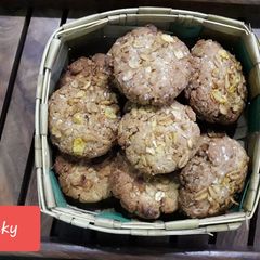 A picture of Coconut muesli cookies.