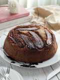 166. Upside Down Banana Choco Cake
