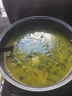 Una foto de Cazuela de espinacas con garbanzos