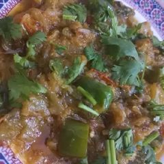 A picture of Kasi Phal Sabzi. (Kaddu Ki Bhujiya).