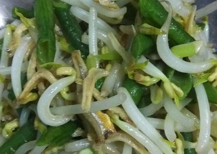 Tumis tauge kacang panjang