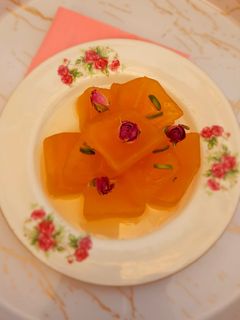 عکسی از دستور مربای کدو حلوایی🎃😋