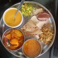 A picture of #Bharva parval and aloo sabji.