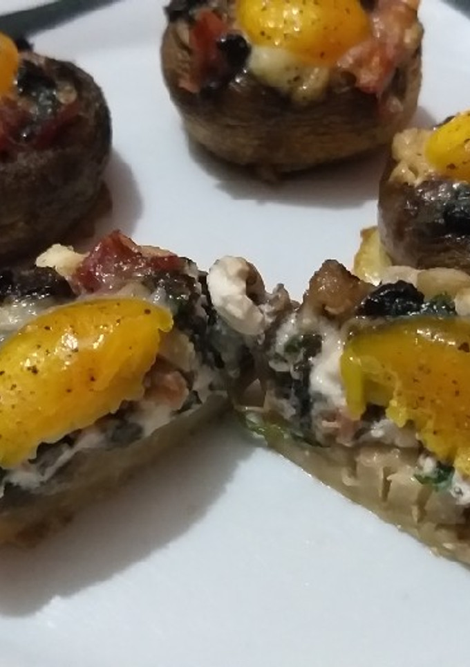 Una foto de Champiñones rellenos