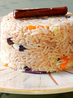A picture of Cinnamon rice.