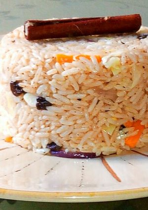 A picture of Cinnamon rice.