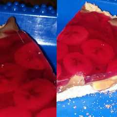 A picture of Tarta de banana y gelatina.