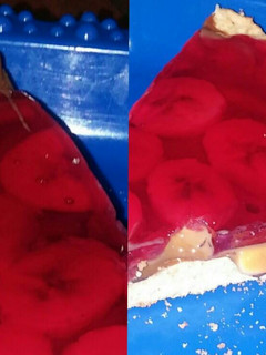 Una foto de Tarta de banana y gelatina