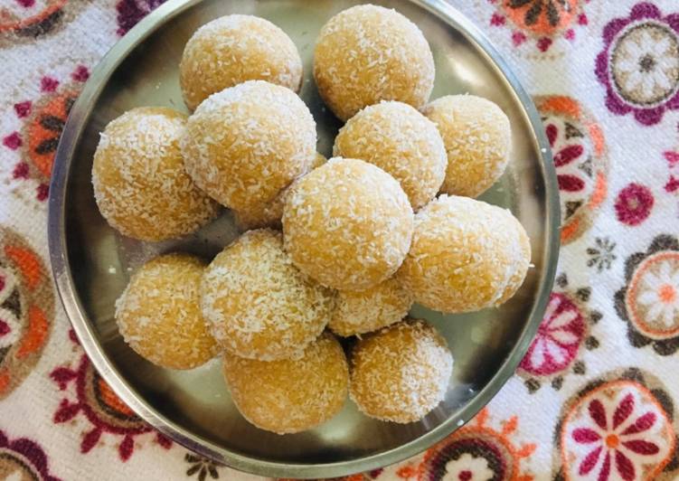 Recipe of Caramelized coconut Ladoos