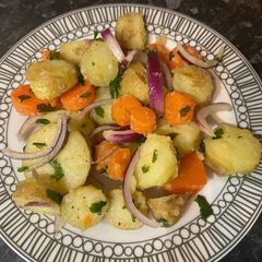 A picture of Healthy potato salad.
