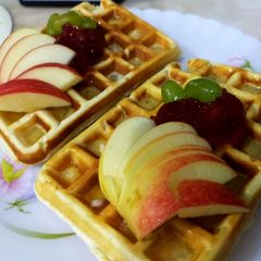 A picture of Waffles recipe /how to make perfect waffles.