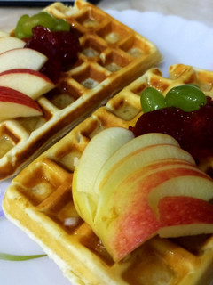 A picture of Waffles recipe /how to make perfect waffles.