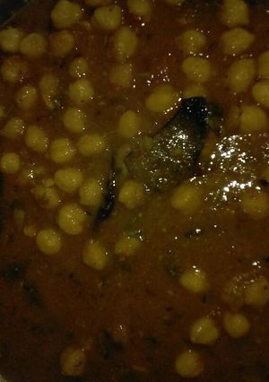 A picture of Chole masala.