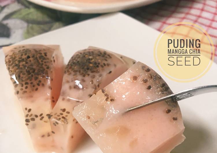 Puding mangga chia seed #keto #DEBM