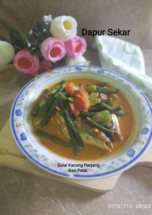 Foto resep Gulai Kacang Panjang Ikan Petai