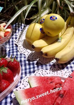 صورة لوصفة سلطة فواكه 🍌🍓🍏🍍