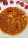 Garbanzos y Judiones o Alubias blanca en cascote