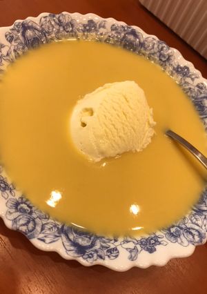 Laktóz- és gluténmentes tejszínes őszibarackkrémleves 🍑 recept fotója