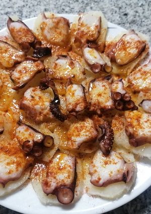 Una foto de Pulpo a la gallega casero