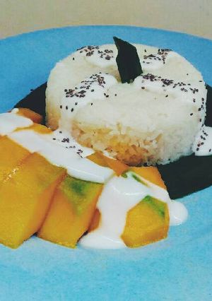 Foto resep Mango sticky rice with chia seed