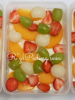 Foto resep Puding Susu Buah