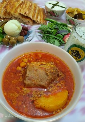 عکسی از دستور آبگوشت