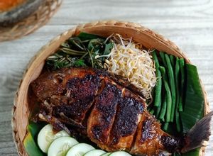 Foto resep Baronang bakar bumbu Jimbaran dengan selera saus tiram Kobe