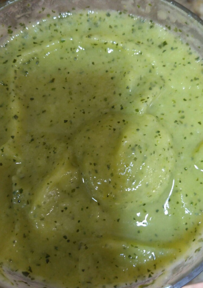 Una foto de Puré de Calabacín