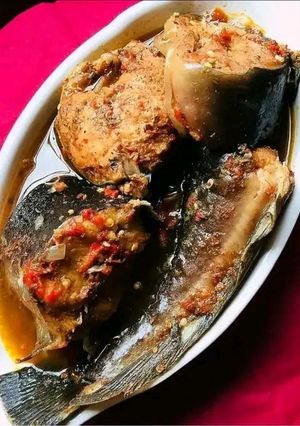 A picture of Catfish pepper soup.
