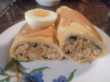 Enrollado relleno de marisco