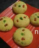 Tutti-frutti custard cookies