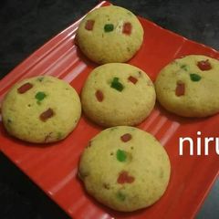A picture of Tutti-frutti custard cookies.