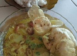 Foto resep Soto ayam kuah susu dan satan