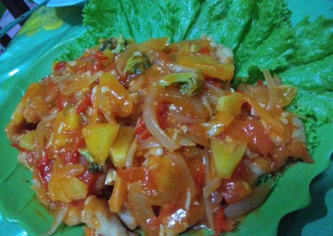Resep Ayam saos asam manis Anti Gagal