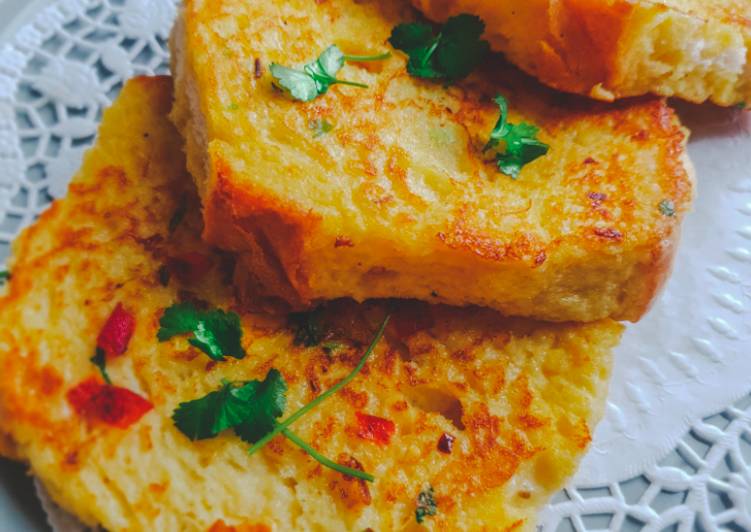 Recipe of Any-night-of-the-week Indian Eggy Bread- Street food