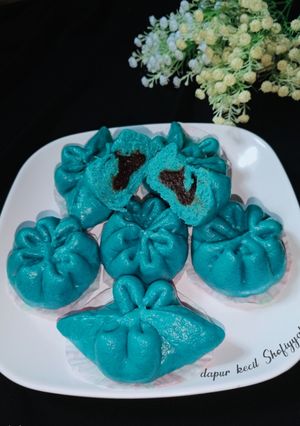 Foto resep Bakpao Bunga Telang (No Mikser)