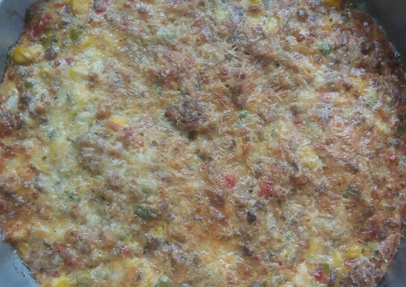 Tortilla con sobrante del pastel de carne