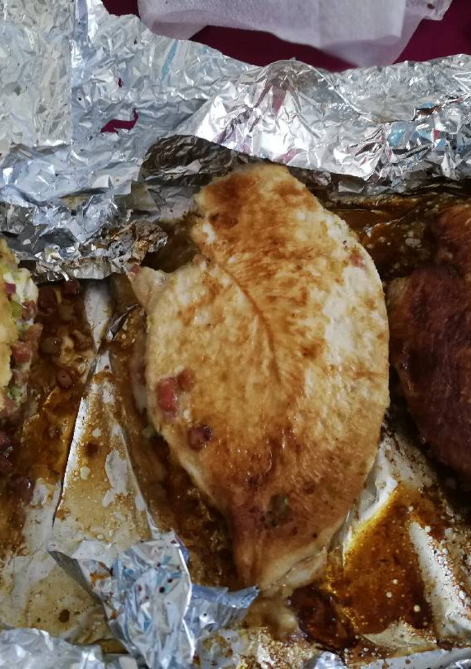 Una foto de Pechugas rellenas a mi manera