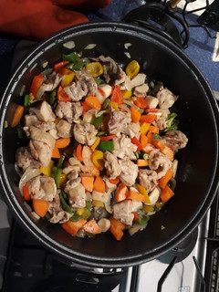 A picture of Chicken stir fry.