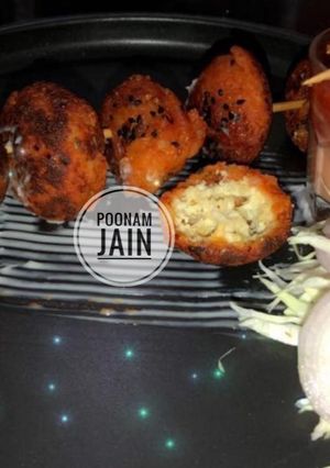 A picture of Paneer balls non fried.