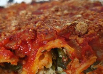 Easy Fast Cooking Vegan Spinach and Ricotta Cannelloni Delicious Simple