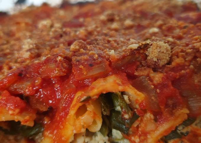 Vegan Spinach and 'Ricotta' Cannelloni