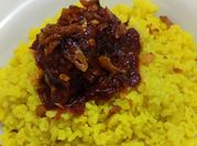 Gambar nasi kuning banjar