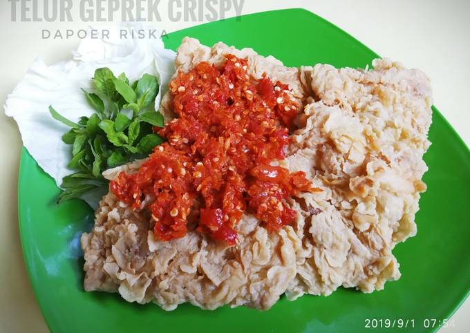 Cara Gampang Membuat Telur geprek crispy, Bisa Manjain Lidah